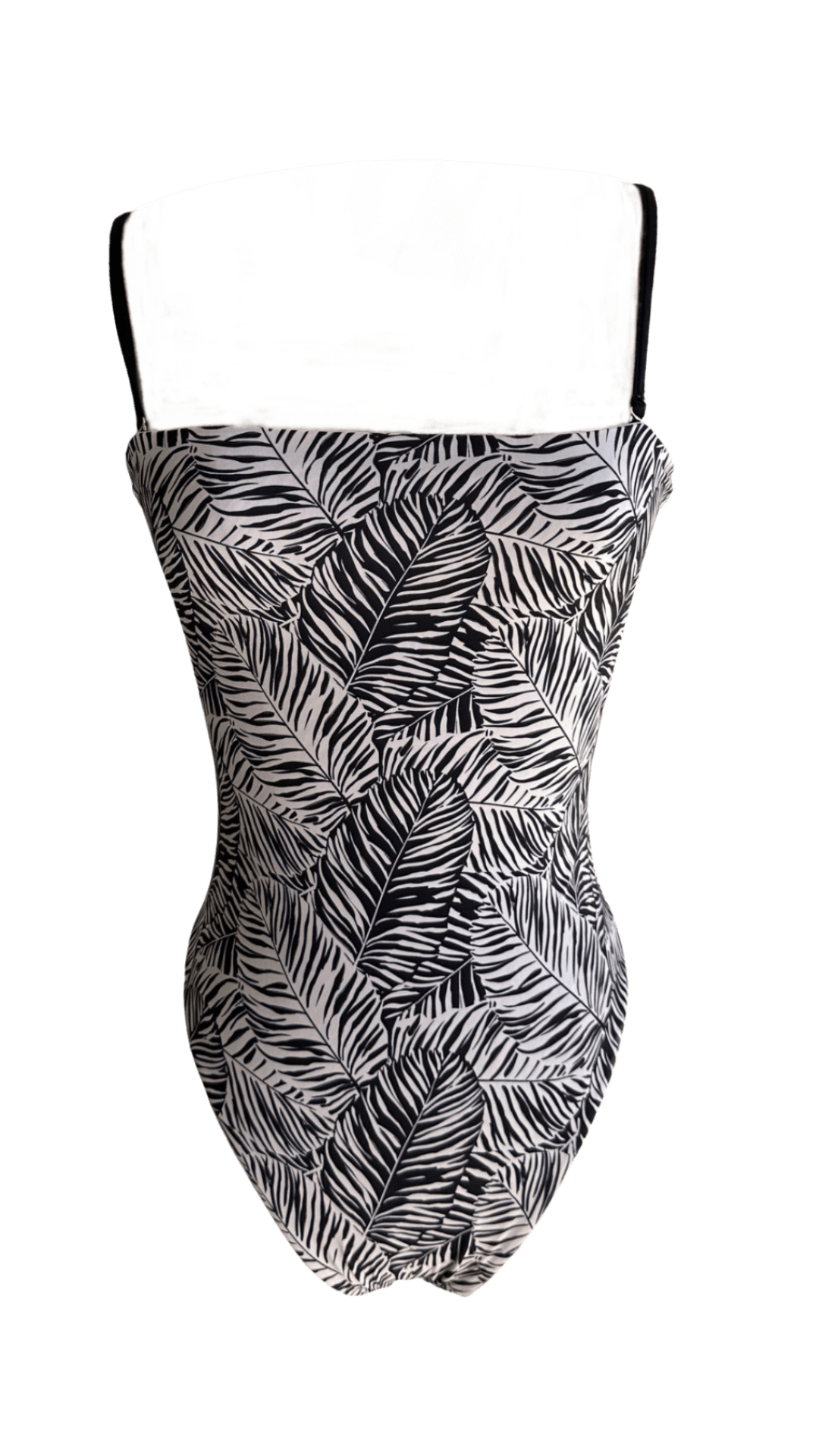 Selah Strapless One Piece - Zebra Palms